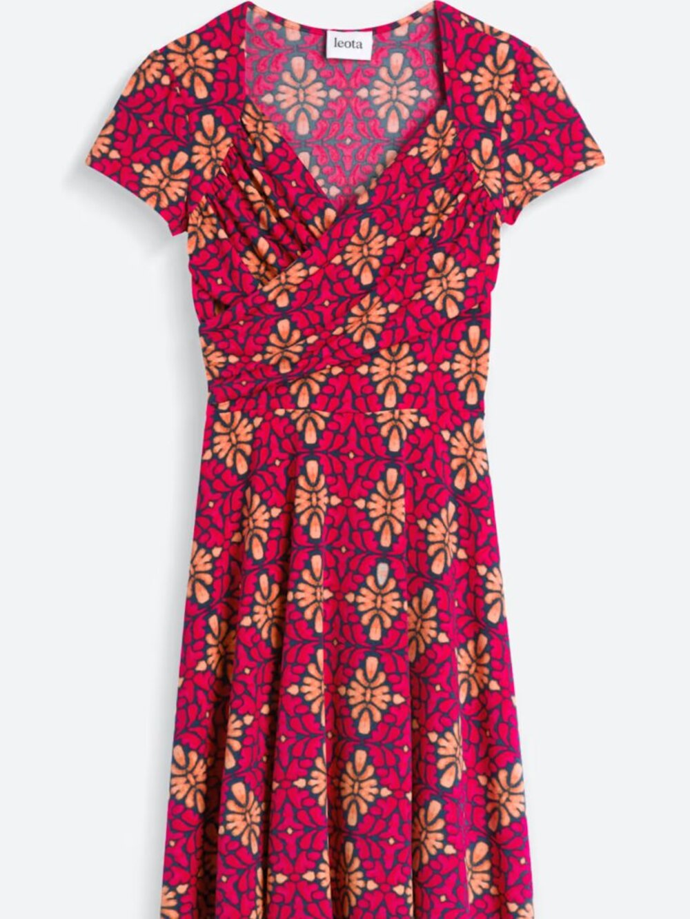 Beautiful Knit Faux Wrap Dress